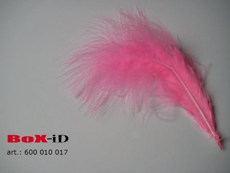 Plumes Marabou +/- 14 cm couleur 17 rose